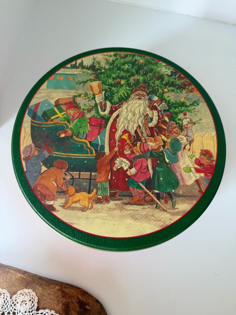 Vintage Style Christmas Tin